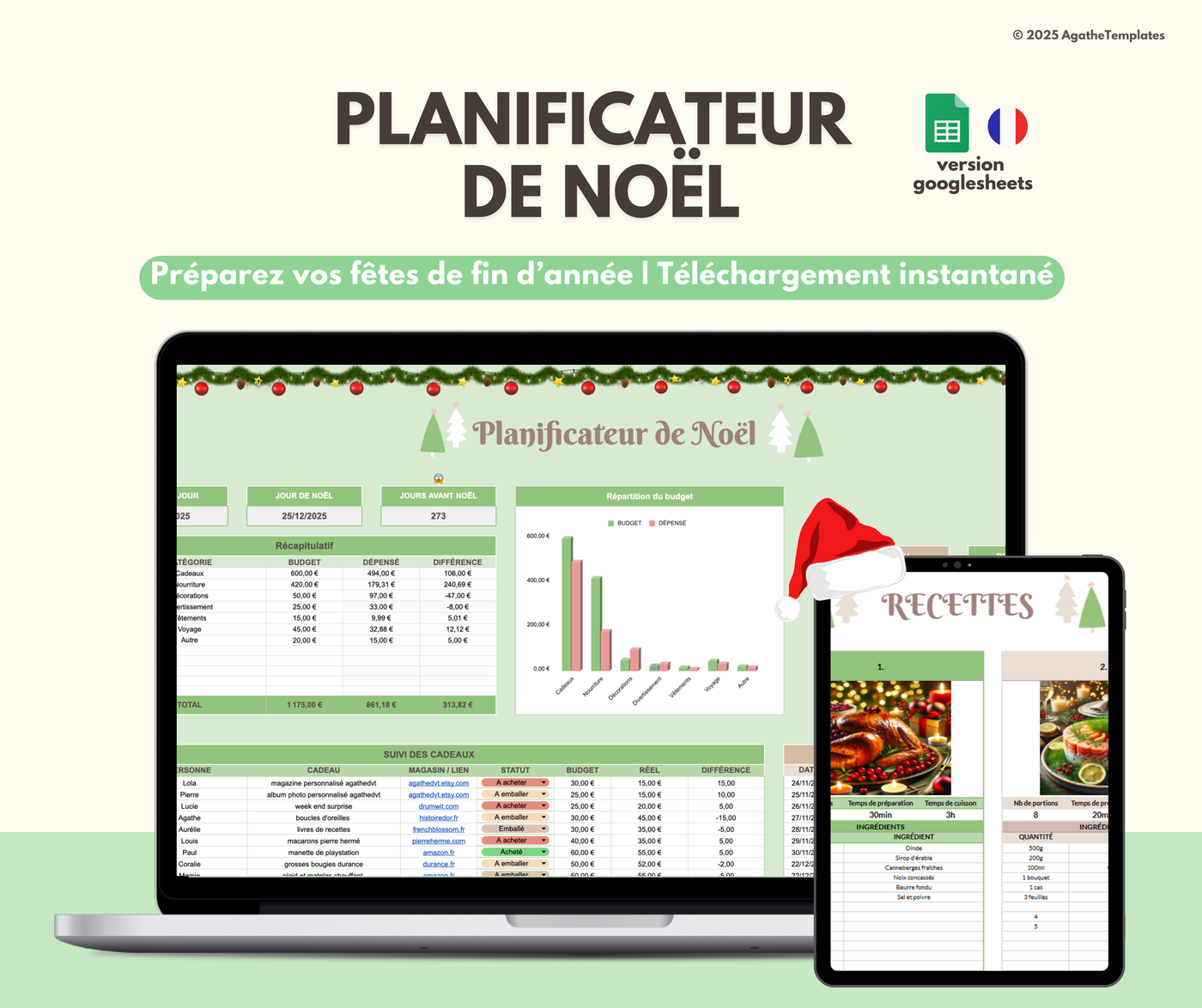 Planificateur de fête de Noël
