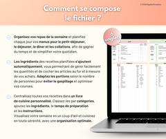 Liste de courses automatique générée à partir des repas et recettes de la semaine