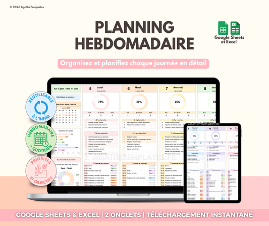 Planning hebdomadaire