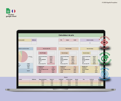 Calculateur de prix et coût de revient