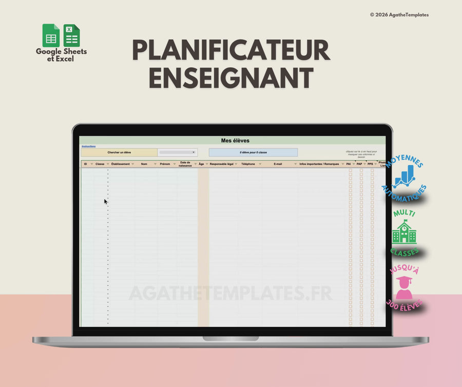 Planificateur enseignant