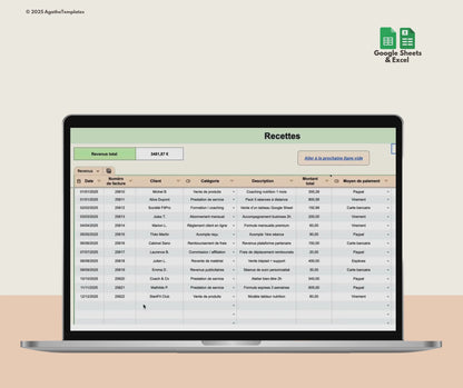 Suivi de recettes et dépenses