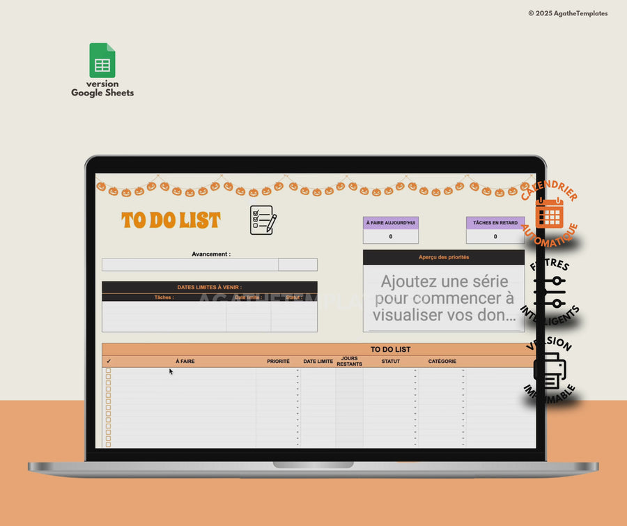 To Do List et calendrier Halloween