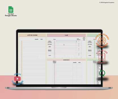 Planificateur de repas et liste de courses