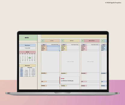 Planificateur de contenu réseaux sociaux