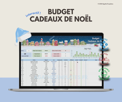 Budget cadeaux de Noël interactif