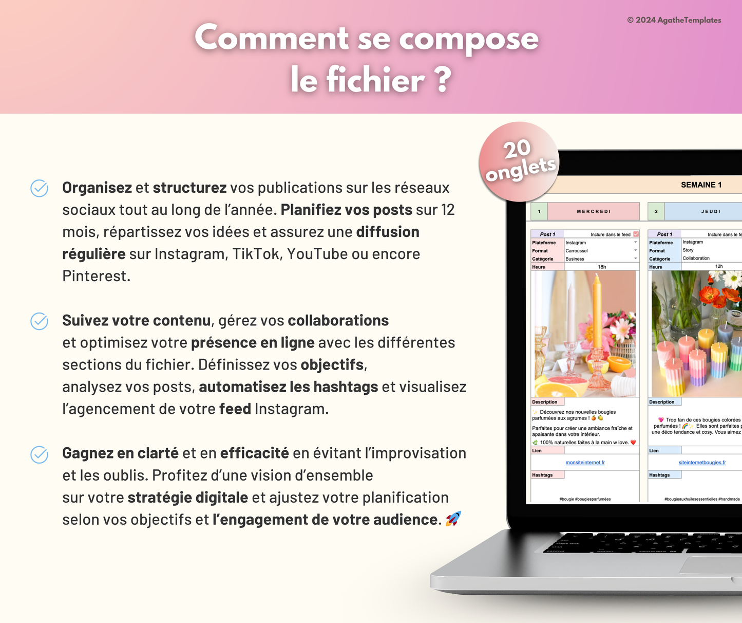 Planificateur de contenu réseaux sociaux