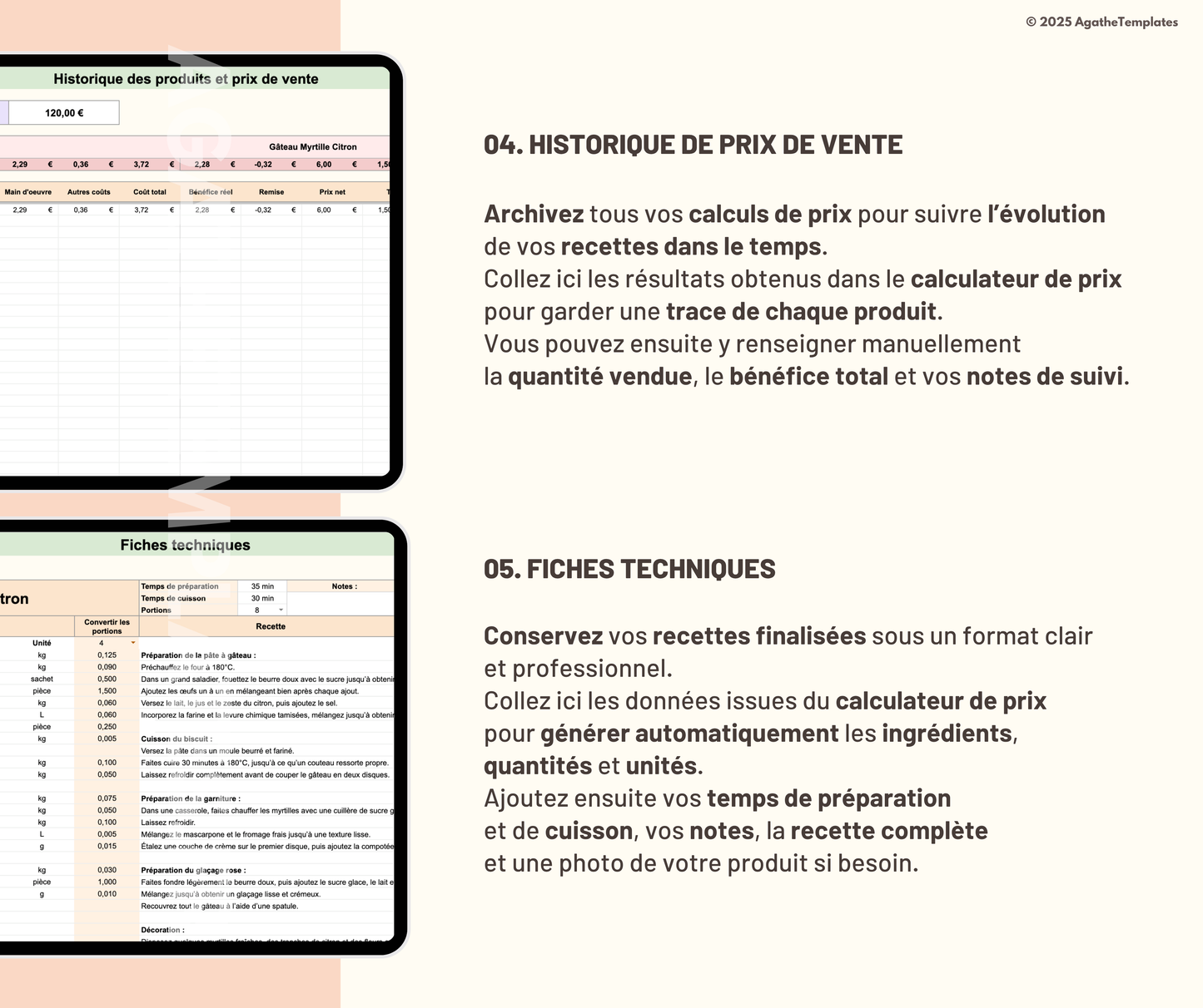 Calculateur de prix nourriture