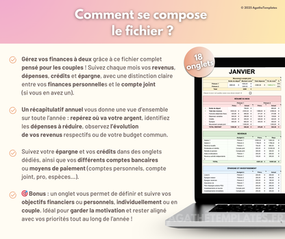 Budget Couple mensuel et annuel