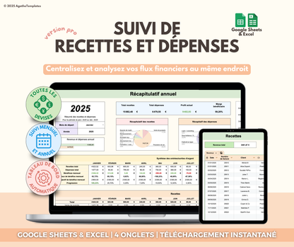 Suivi de recettes et dépenses