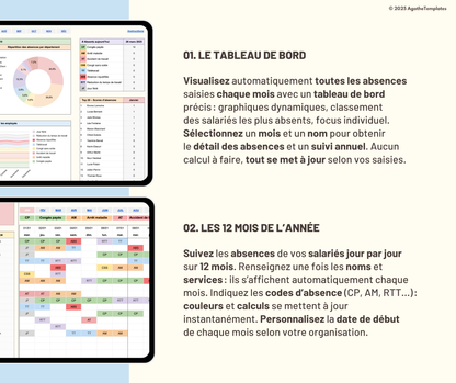 Suivi des absences salariés
