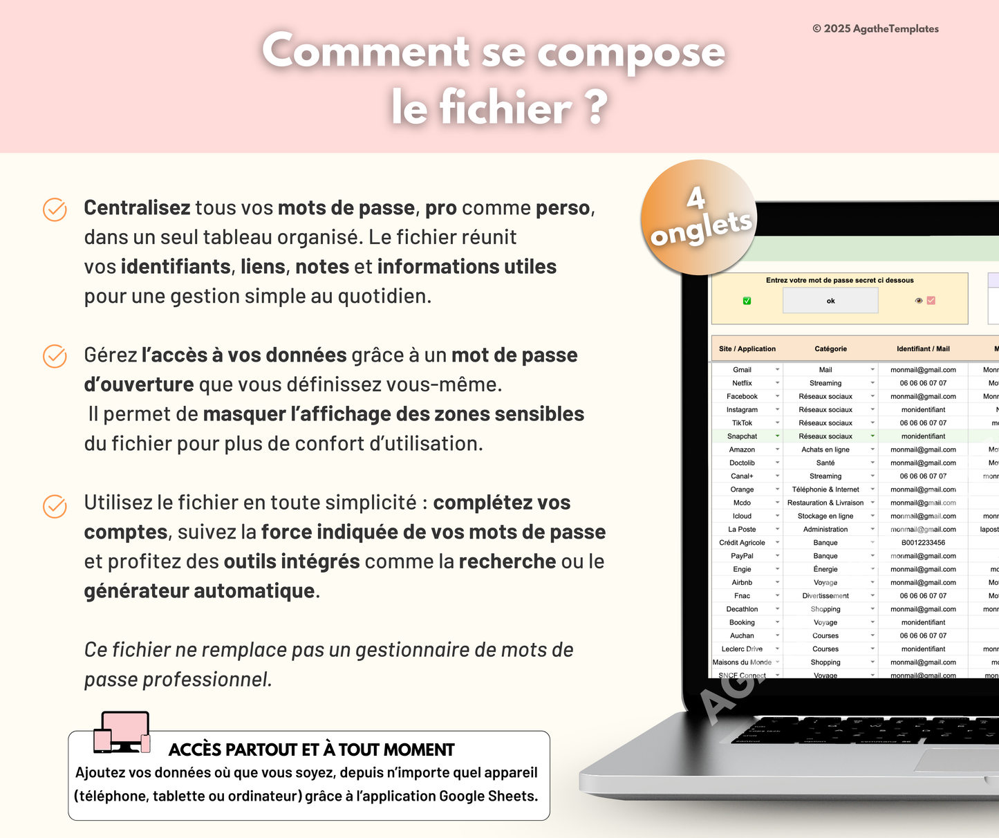 Gestionnaire de mots de passe