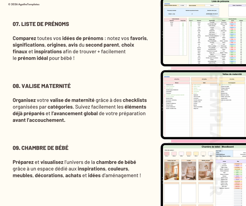 Planificateur de grossesse