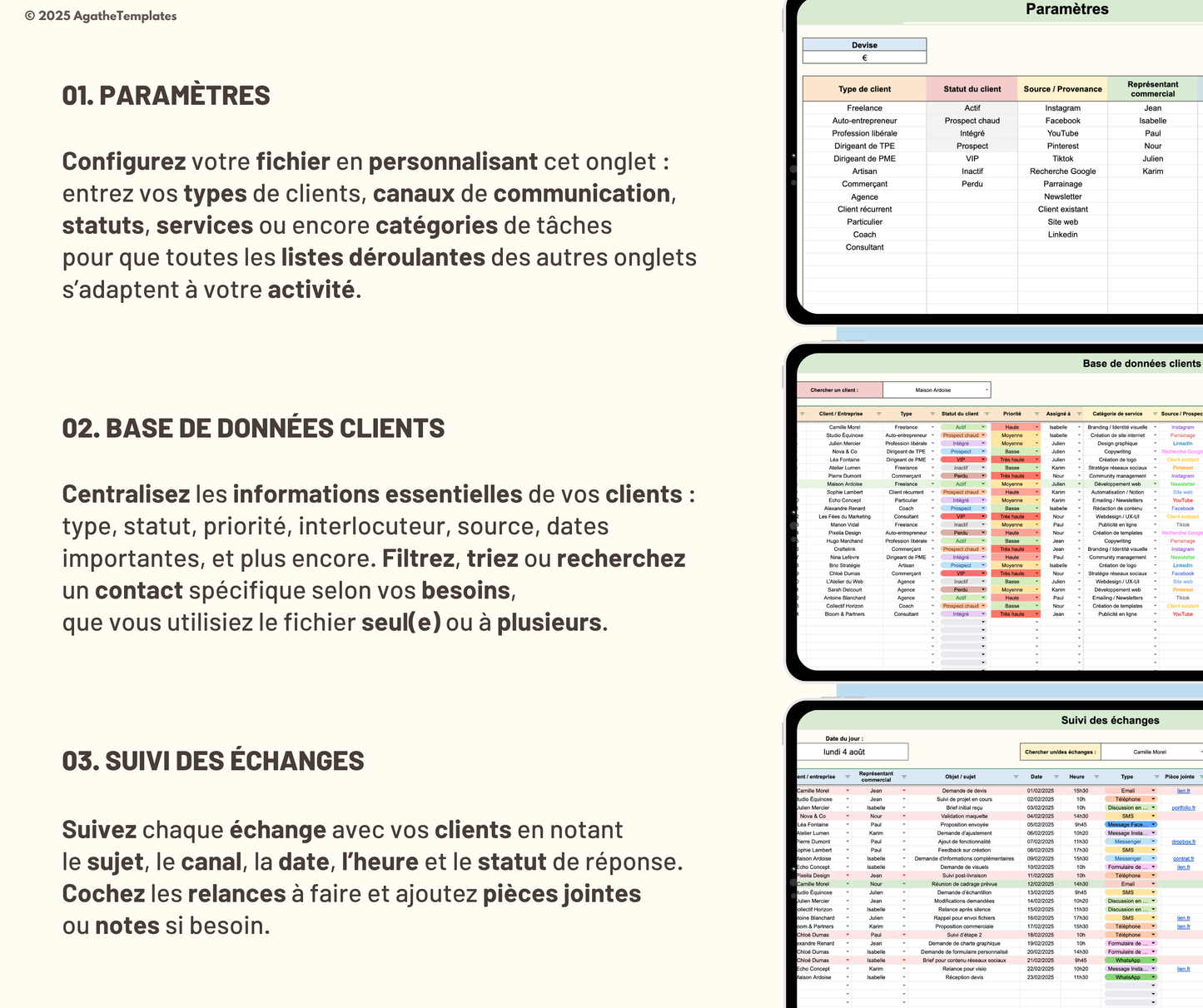 Base de données clients