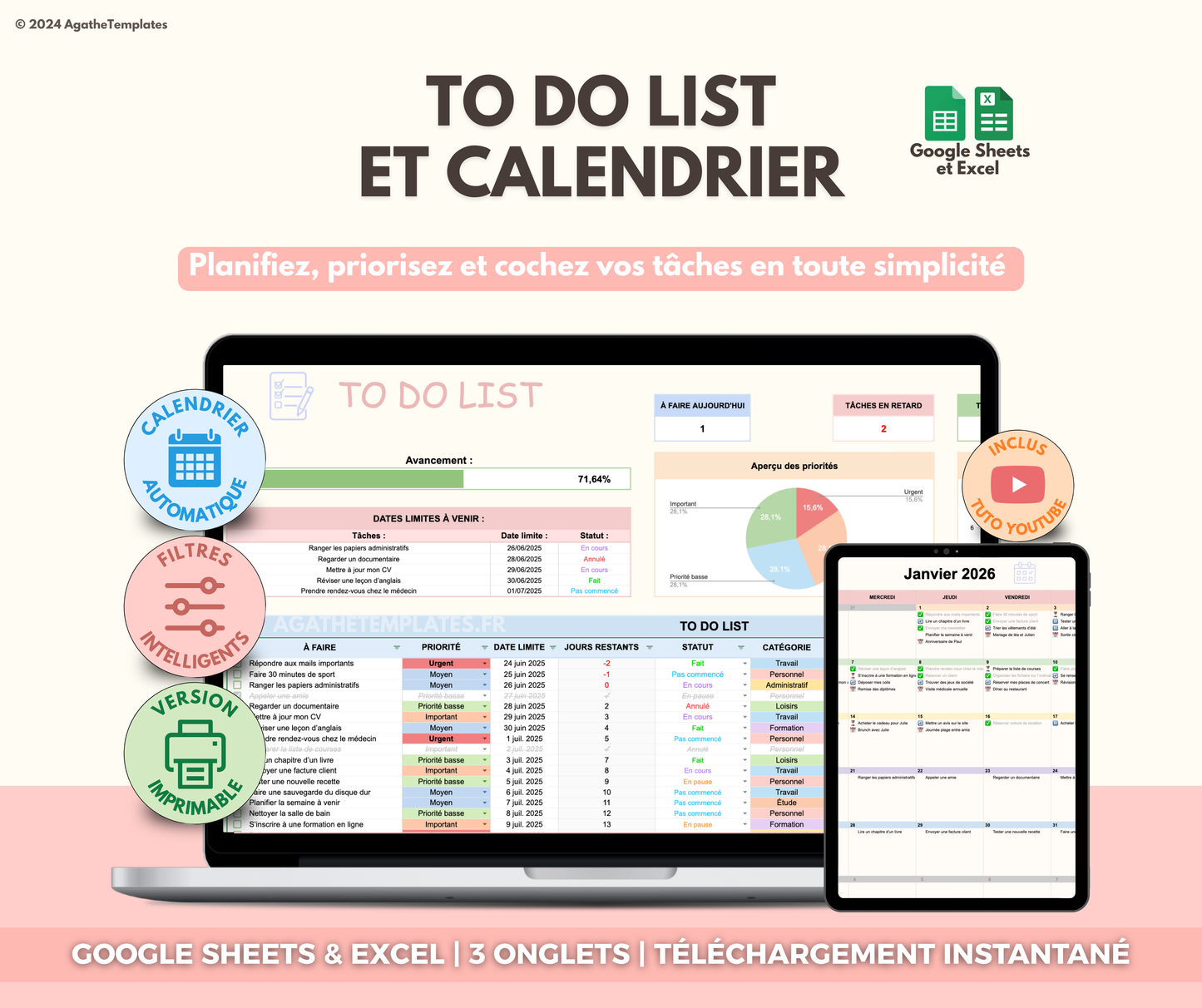 To Do List et calendrier automatisé