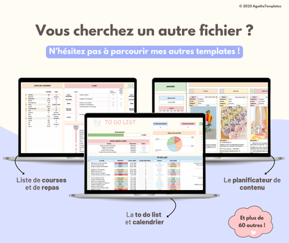 Budget mensuel et annuel sombre