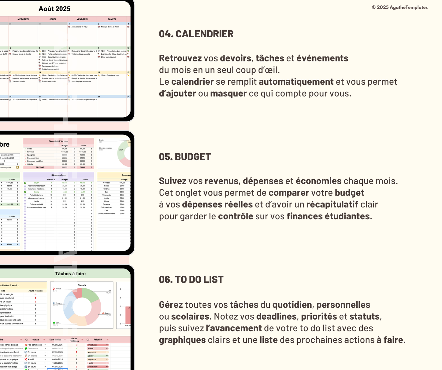 Planificateur étudiant